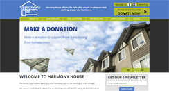 Desktop Screenshot of harmonyhousewv.com