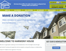 Tablet Screenshot of harmonyhousewv.com